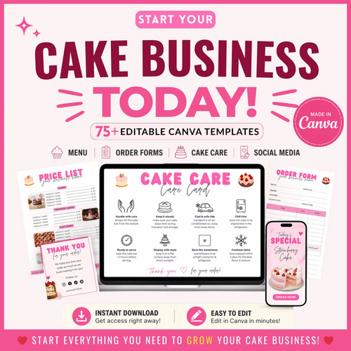 Cake Business Templates Bundle